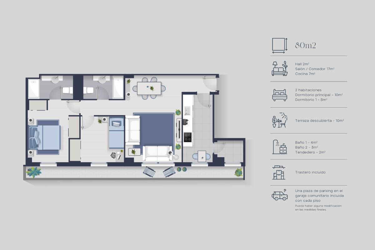 Mapa estructura vivienda | Luzzes Vallecas 