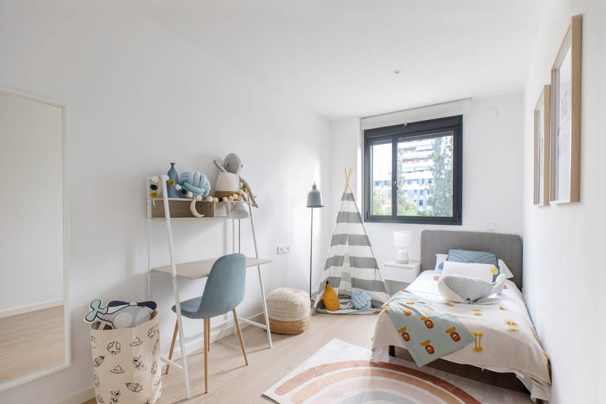 Dormitorio de piso en alquiler en Marobert | Badalona 