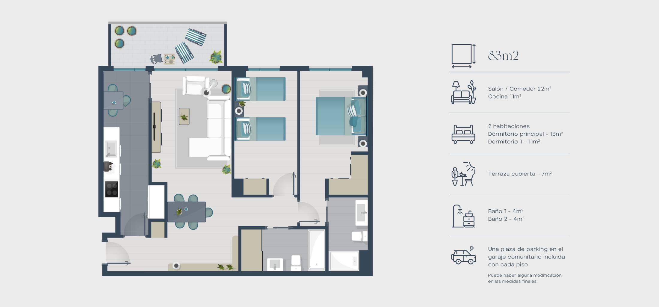 Mapa estructura vivienda | Zona Franca | Vila Bonaplata 