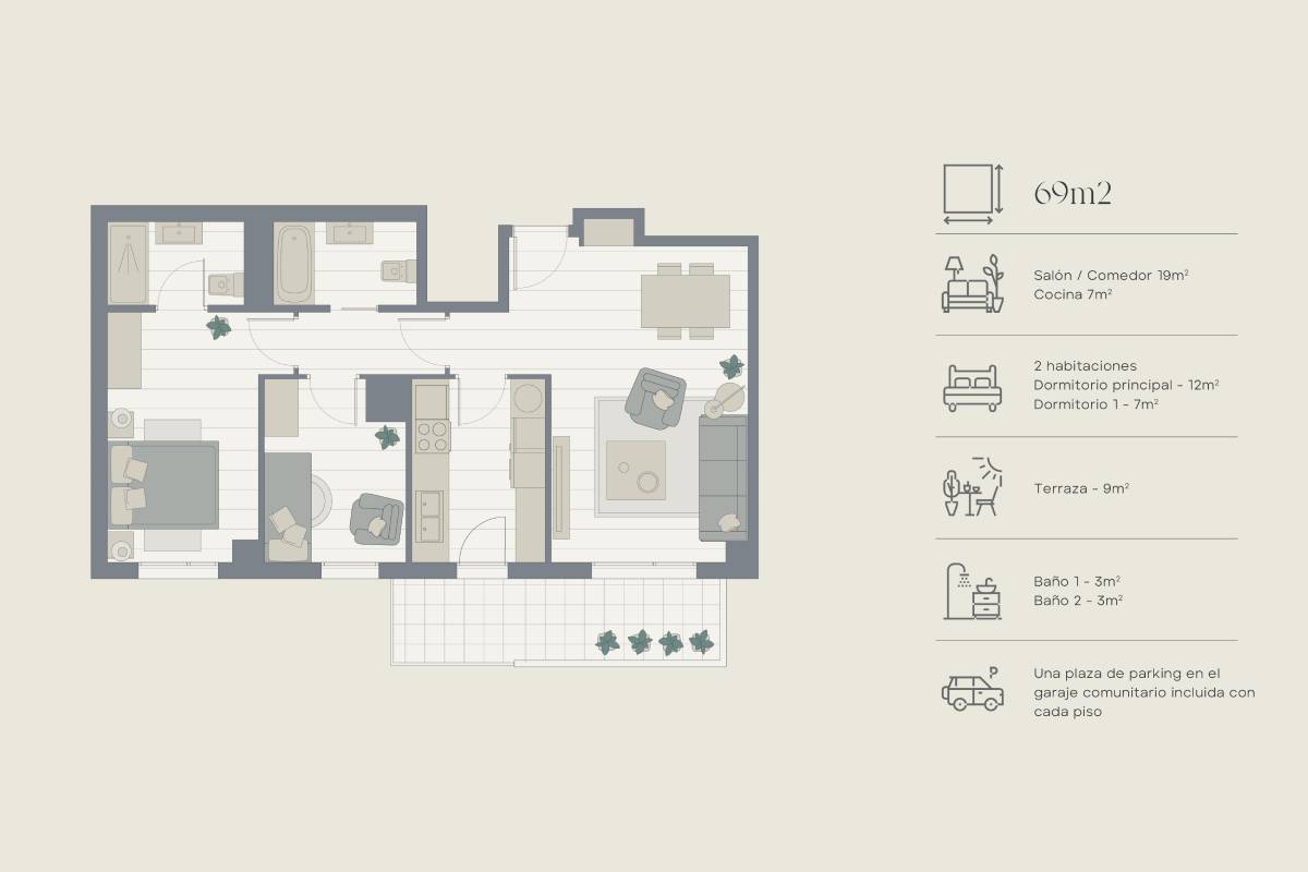 Mapa estructura vivienda | Zona Franca | Vila Bonaplata 