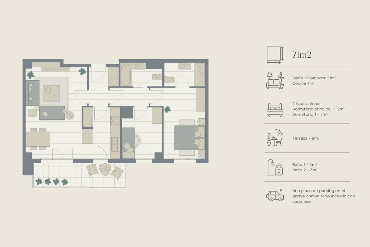 Mapa estructura vivienda | Zona Franca | Vila Bonaplata 