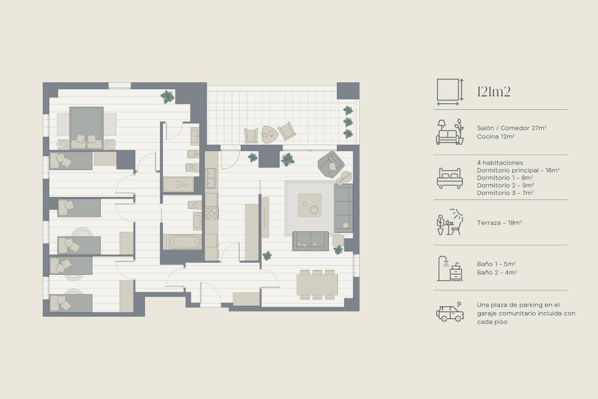 Mapa estructura vivienda | Zona Franca | Vila Bonaplata 